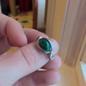 Sterling Silver Malachite Ring
